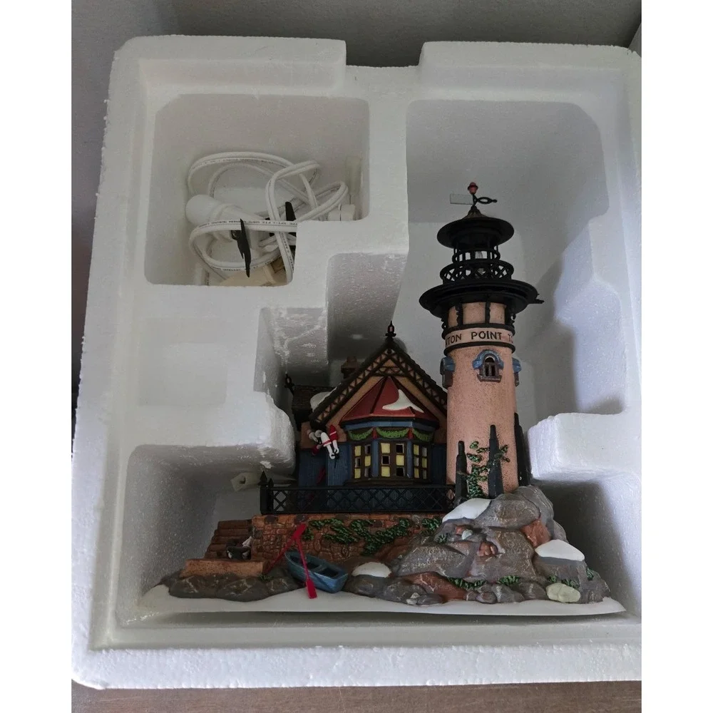Department 56 Dickens Village Lynton Point Tower‎ Lighthouse Cottage dept 56